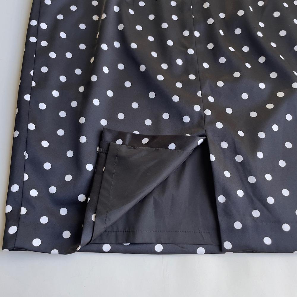 White House Black Market Sheath Dress Sz‎ 8 Polka Dot Pin-up Retro Cocktail Chic - Picture 12 of 13